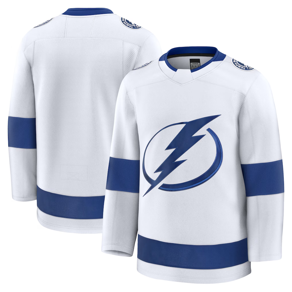 Friene TB.Lightning White Away Premium Jerseys