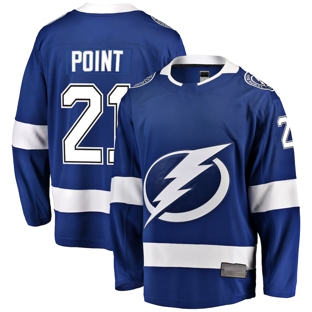 Friene TB.Lightning #21 Brayden Point Blue Breakaway Jerseys