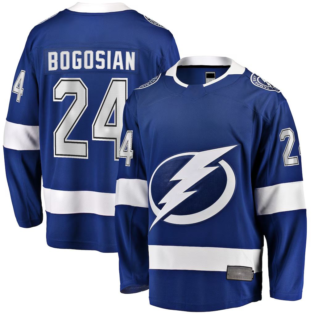 Friene TB.Lightning #24 Zach Bogosian Blue Home Breakaway Player Jerseys