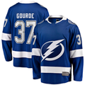 Friene TB.Lightning #37 Yanni Gourde Blue Home Breakaway Jerseys