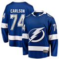 Friene TB.Lightning #74 John Carlson Blue Home Breakaway Jerseys