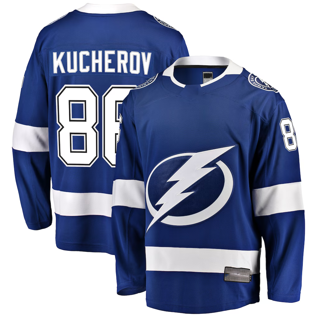 Friene TB.Lightning #88 Nikita Kucherov Blue Home Breakaway Player Jerseys