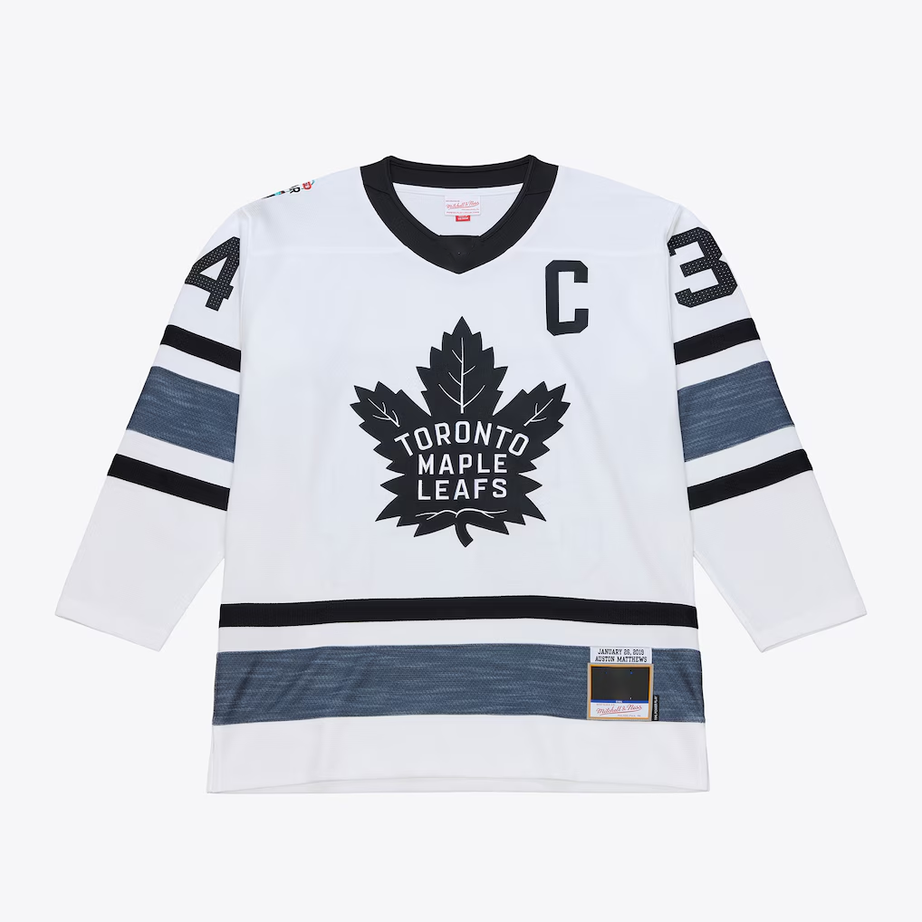 Friene TM.Leafs Auston Matthews Mitchell & Ness White 2019 All-Star Game Power Play Jerseys