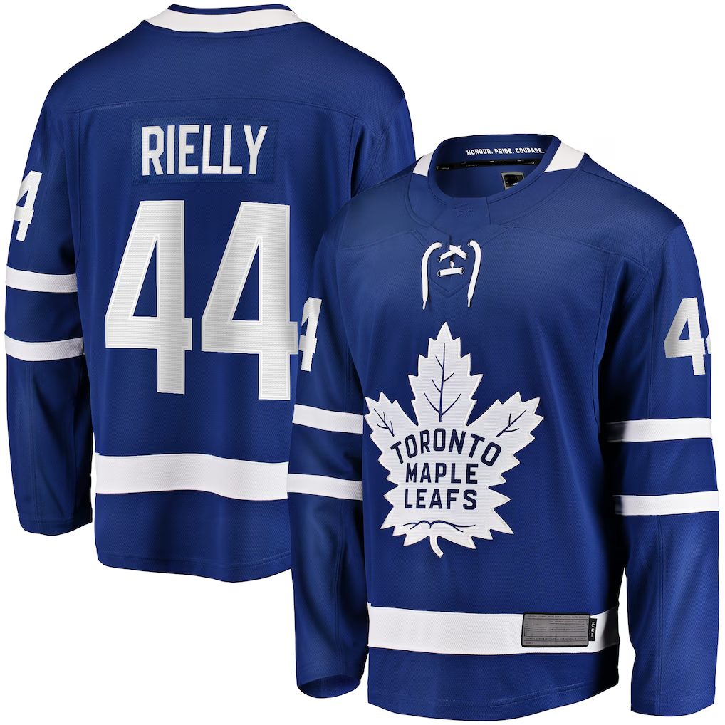 Friene TM.Leafs #44 Morgan Rielly Blue Home Breakaway Player Jerseys