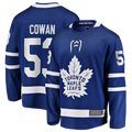 Friene TM.Leafs #53 Easton Cowan Blue Home Breakaway Jerseys