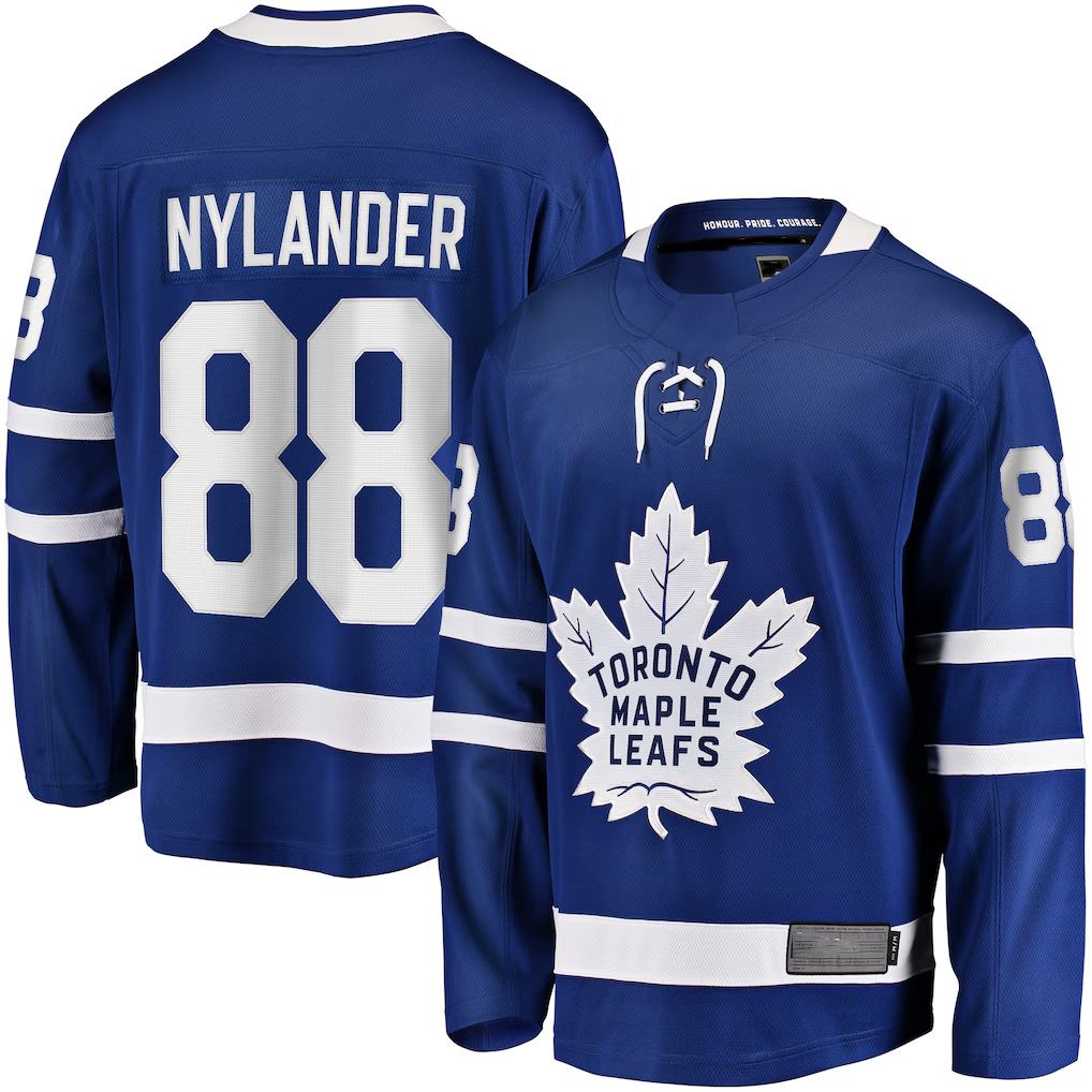 Friene TM.Leafs #88 William Nylander Blue Home Breakaway Player Jerseys