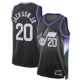 Friene U.Jazz #20 Jaren Jackson Jr. Black Swingman Stitched Jerseys - Statement Edition