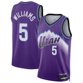 Friene U.Jazz #5 Cody Williams Purple Swingman Stitched Jerseys - Icon Edition