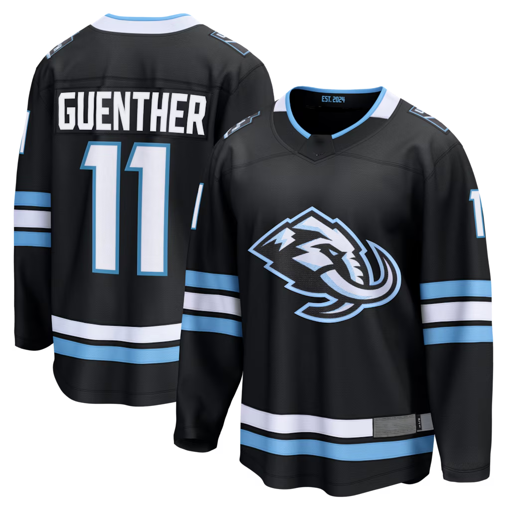 Friene U.Mammoth #11 Dylan Guenther Black Home Breakaway Player Jerseys