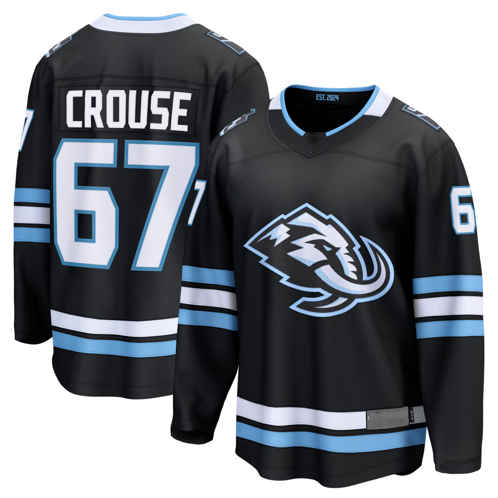 Friene U.Mammoth #67 Lawson Crouse Black Home Breakaway Player Jerseys