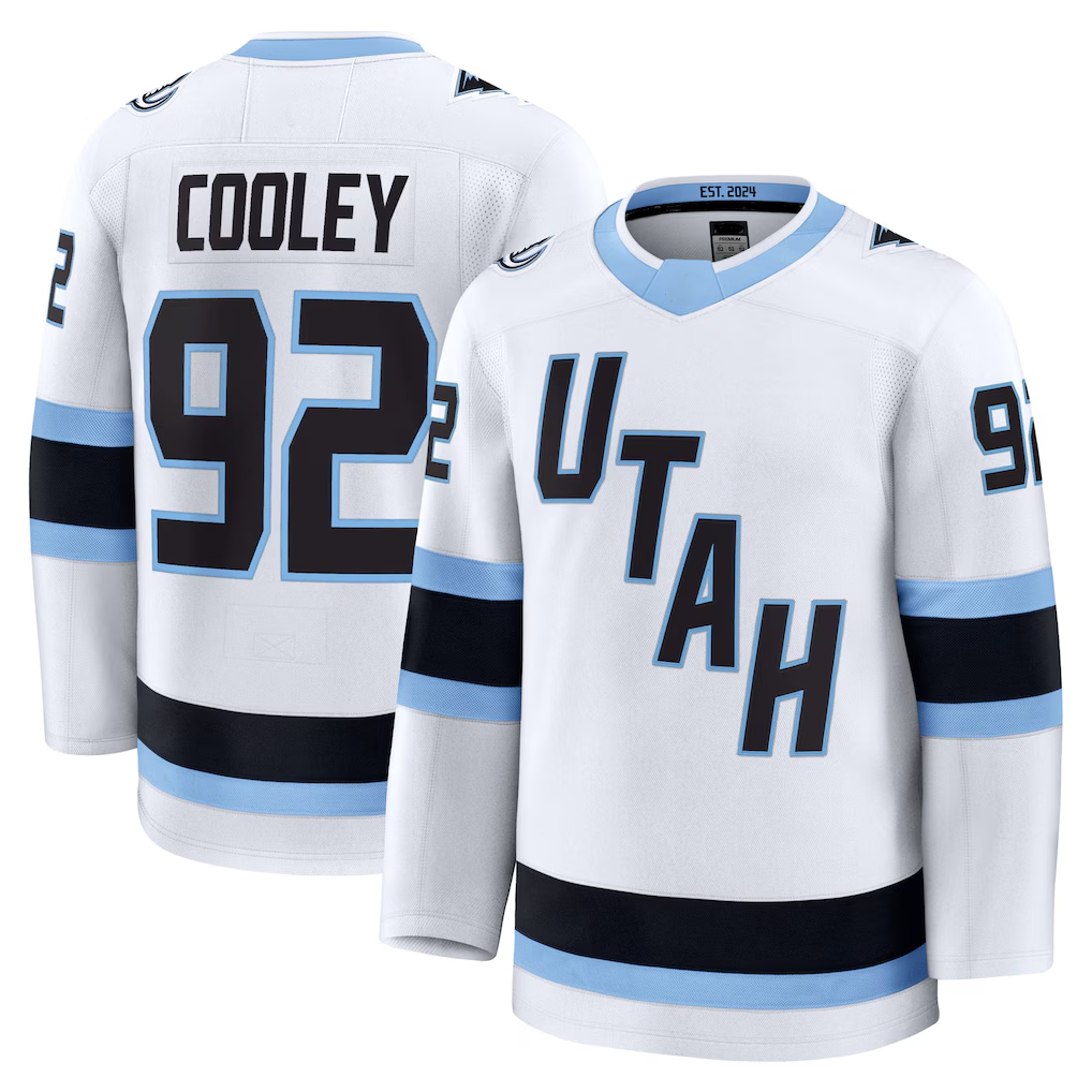 Friene U.Mammoth #92 Logan Cooley White Away Premium Player Jerseys