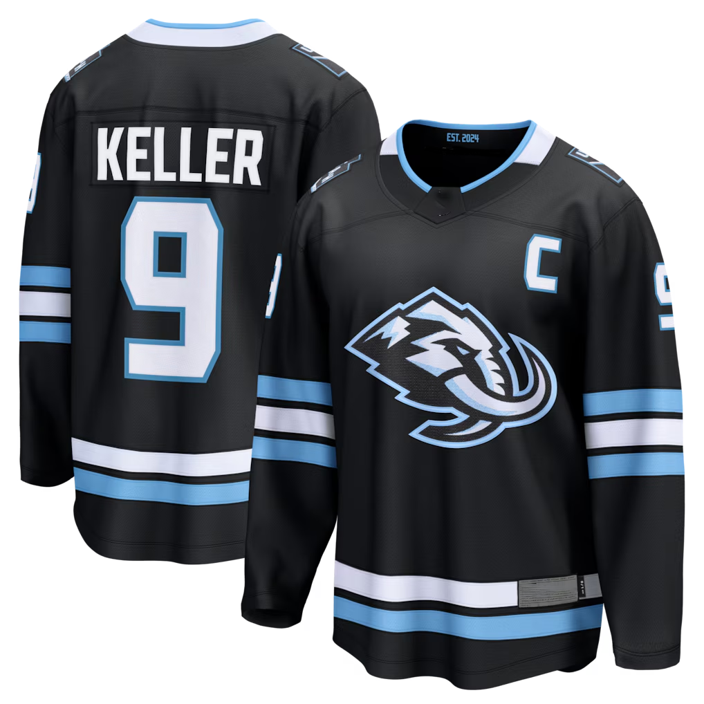 Friene U.Mammoth #9 Clayton Keller Black Home Breakaway Jerseys