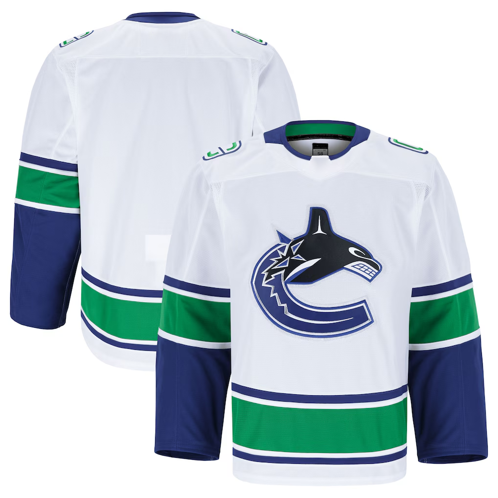 Friene V.Canucks White Away Authentic Pro Jerseys
