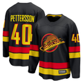 Friene V.Canucks #40 Elias Pettersson Black Breakaway Jerseys