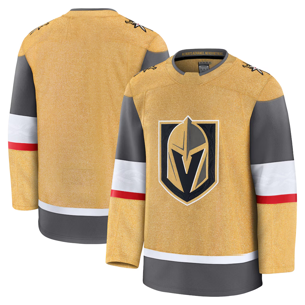 Friene VG.Knights Gold Home Premium Jerseys