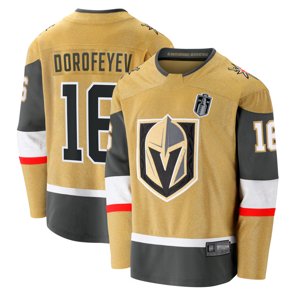 Friene VG.Knights #16 Pavel Dorofeyev Gold 2026 Stanley Cup Final Breakaway Jerseys