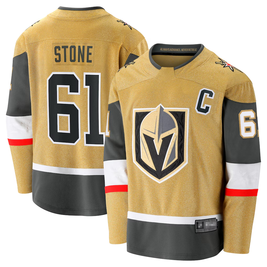 Friene VG.Knights #61 Mark Stone Gold Home Breakaway Jerseys