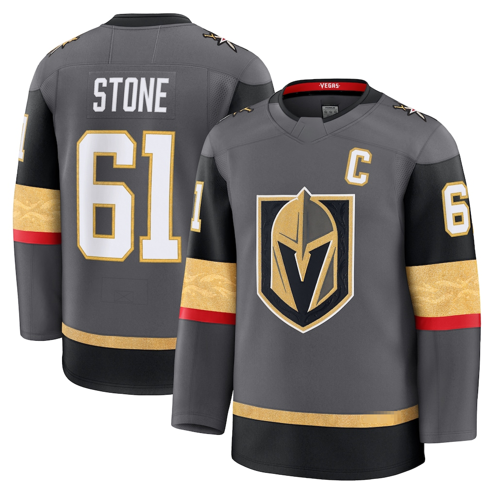 Friene VG.Knights #61 Mark Stone Gray Alternate Premium Jerseys