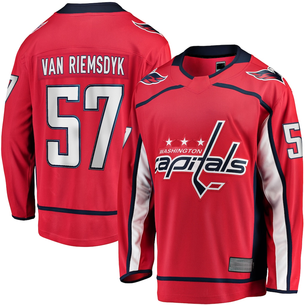Friene W.Capitals #57 Trevor van Riemsdyk Red Home Breakaway Jerseys