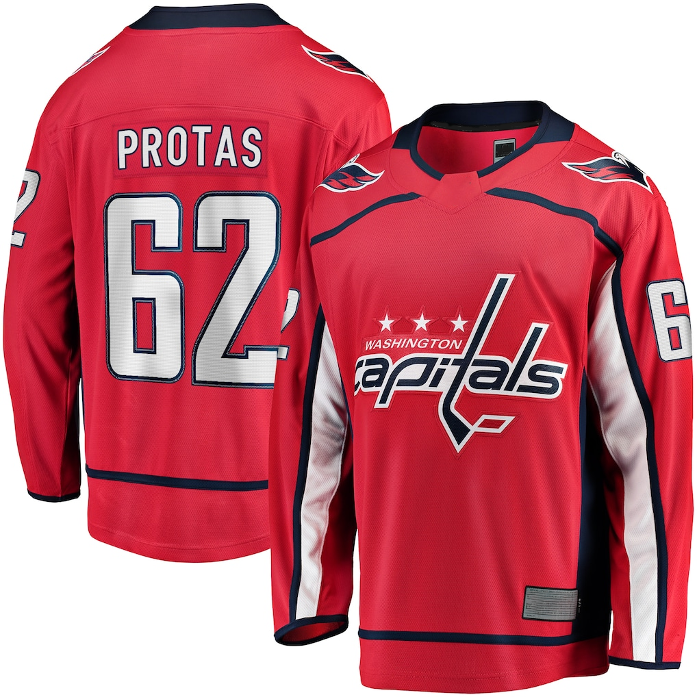 Friene W.Capitals #62 llya Protas Red Home Breakaway Jerseys