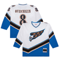 Friene W.Capitals #8 Alexander Ovechkin Mitchell & Ness White 2005-06 Power Play Jerseys