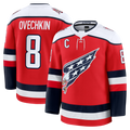 Friene W.Capitals #8 Alexander Ovechkin Red Alternate Premium Player Jerseys