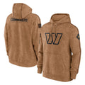 Friene W.Commanders Brown Limited Salute to Service Pullover Hoodies Game Blank Player Stitched Jerseys