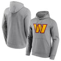 Friene W.Commanders Gray LOGO Pullover Hoodies Game Blank Player Stitched Jerseys