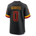 Friene W.Commanders #0 Mike Sainristil Black Hail Raiser Alternate Game Stitched Jerseys