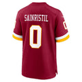 Friene W.Commanders #0 Mike Sainristil Burgundy Game Stitched Jerseys