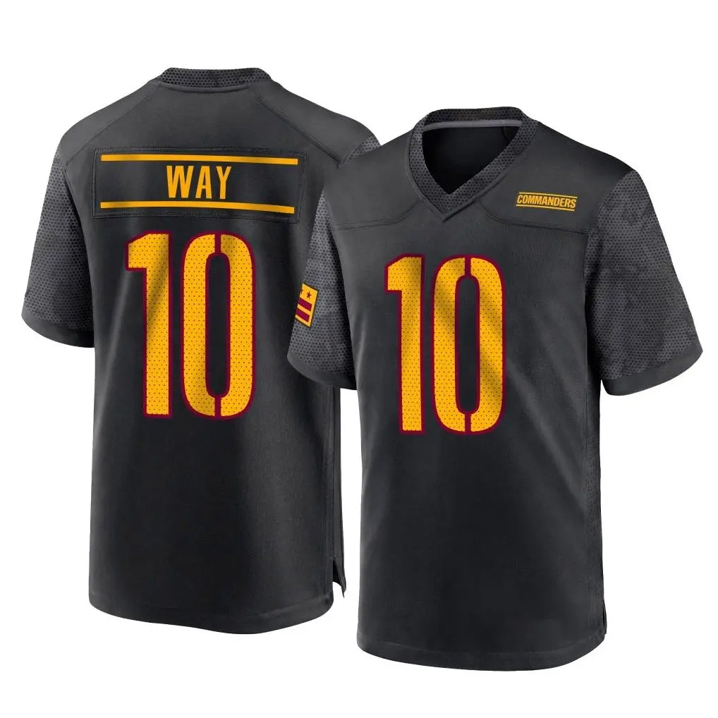 Friene W.Commanders #10 Tress Way Player Black Home Game Stitched Jerseys
