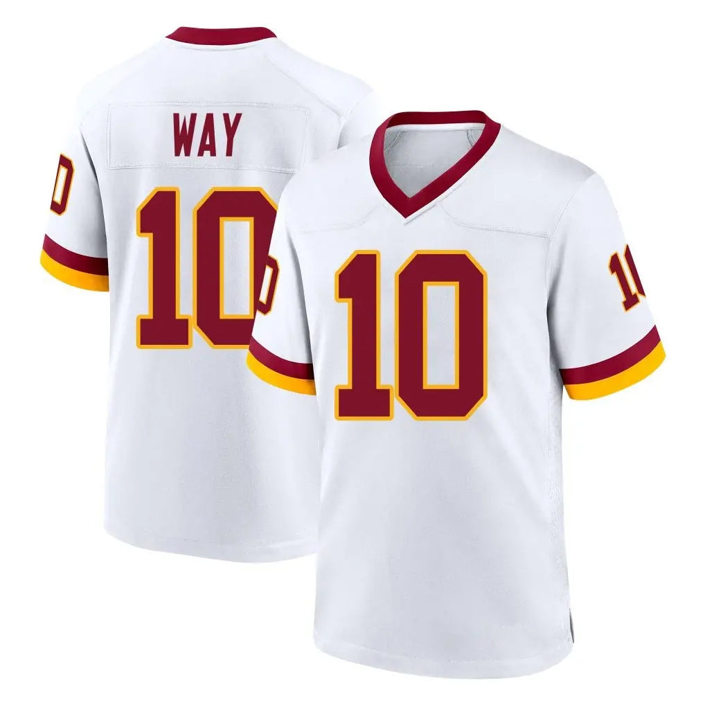 Friene W.Commanders #10 Tress Way Player White Home Game Stitched Jerseys