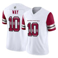 Friene W.Commanders #10 Tress Way Player White Vapor F.U.S.E. Limited Home Game Stitched Jerseys
