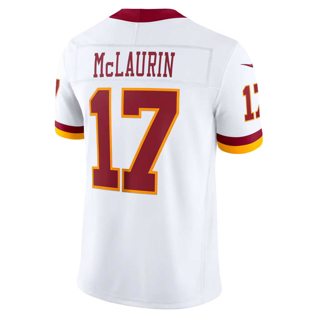 Friene W.Commanders #17 Terry McLaurin White Vapor F.U.S.E. Stitched Limited Jerseys