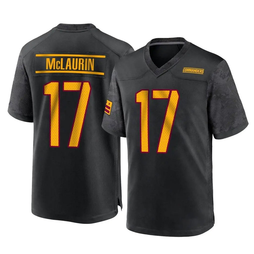 Friene W.Commanders #17 Terry Mclaurin Player Black Home Game Stitched Jerseys