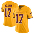 Friene W.Commanders #17 Terry Mclaurin Player Gold Limited Color Rush Home Game Stitched Jerseys