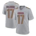 Friene W.Commanders #17 Terry Mclaurin Player Gray Atmosphere Fashion Home Game Stitched Jerseys