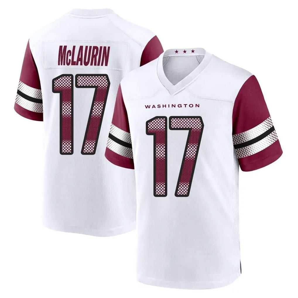 Friene W.Commanders #17 Terry Mclaurin Player White Game Home Stitched Jerseys