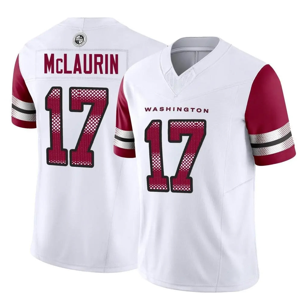 Friene W.Commanders #17 Terry Mclaurin Player White Vapor F.U.S.E. Limited Home Game Stitched Jerseys