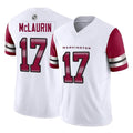 Friene W.Commanders #17 Terry Mclaurin Player White Vapor F.U.S.E. Limited Home Game Stitched Jerseys