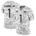 Friene W.Commanders #1 Deebo Samuel Sr Player Arctic Camo Salute to Service Limited Football Jerseys
