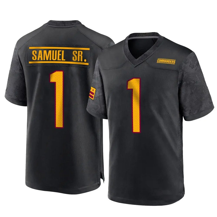 Friene W.Commanders #1 Deebo Samuel Sr Player Black Home Game Football Jerseys