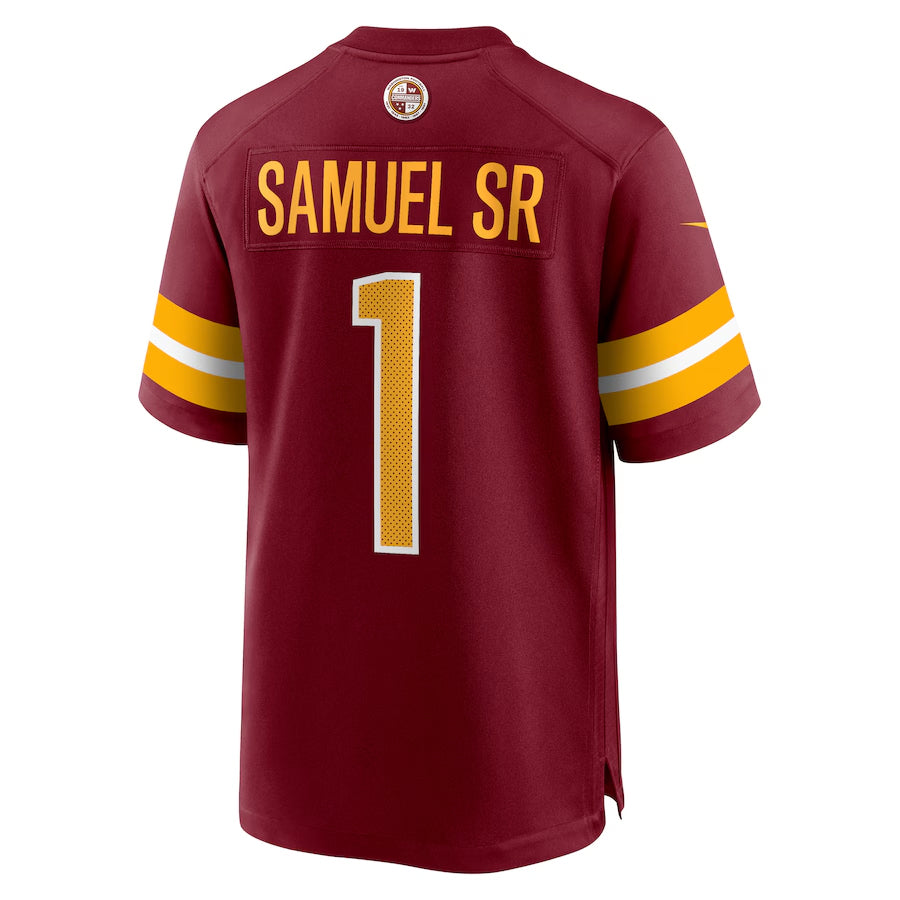 Friene W.Commanders #1 Deebo Samuel Sr Player Burgundy Home Game Football Jerseys