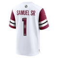 Friene W.Commanders #1 Deebo Samuel Sr Player White Home Game Stitched Jerseys