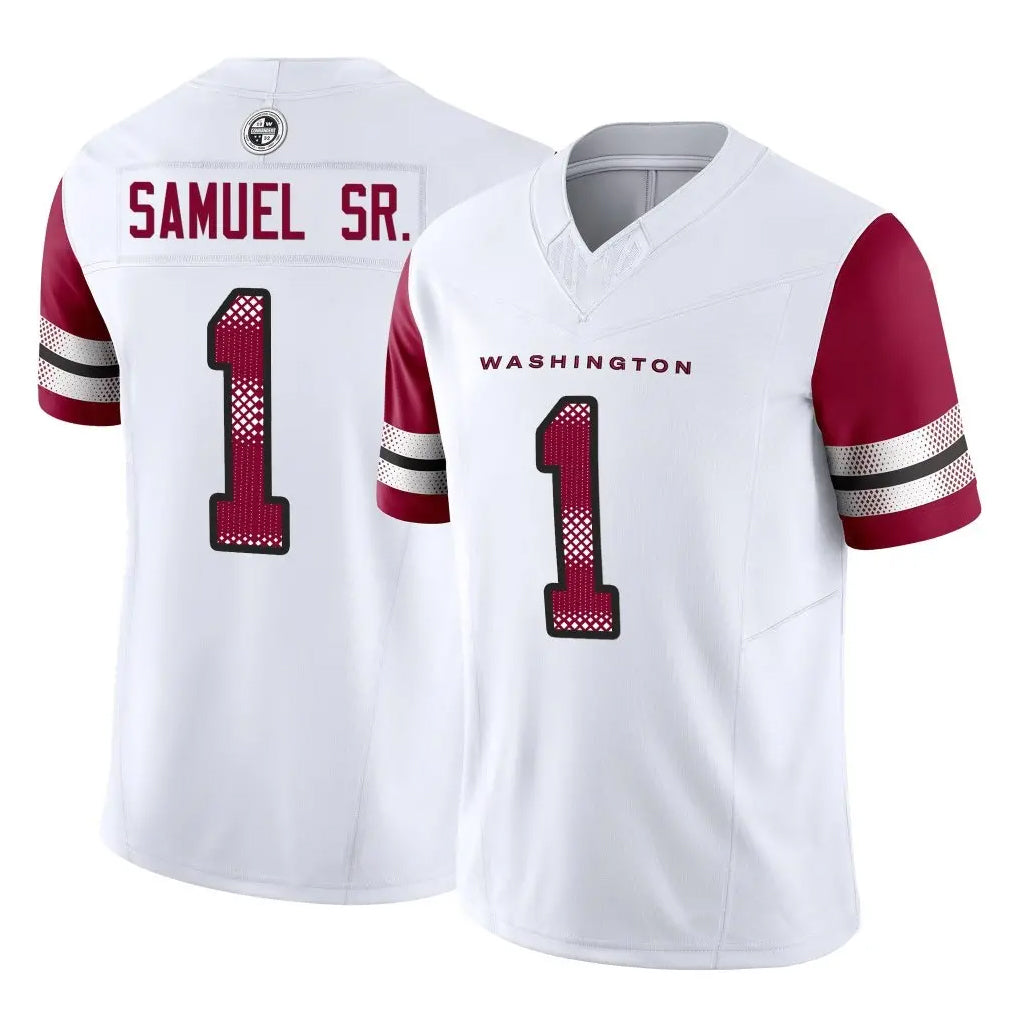 Friene W.Commanders #1 Deebo Samuel Sr Player White Vapor F.U.S.E. Limited Stitched Jerseys