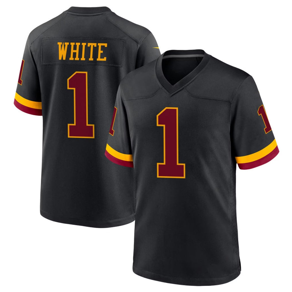 Friene W.Commanders #1 Rachaad White Player Black Limited Home Game Stitched Jerseys