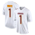 Friene W.Commanders #1 Rachaad White Player White Tundra Fashion Home Game Stitched Jerseys