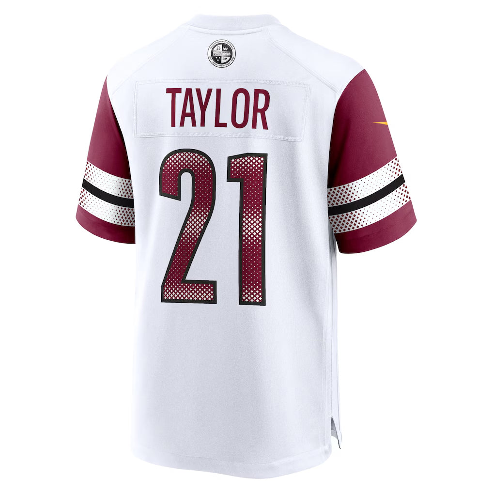 Friene W.Commanders #21 Sean Taylor Player White Home Game Stitched Jerseys