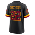 Friene W.Commanders #22 Jacory Croskey-Merritt Black Hail Raiser Alternate Game Stitched Jerseys