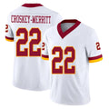 Friene W.Commanders #22 Jacory Croskey-Merritt Player White Home Game Stitched Jerseys